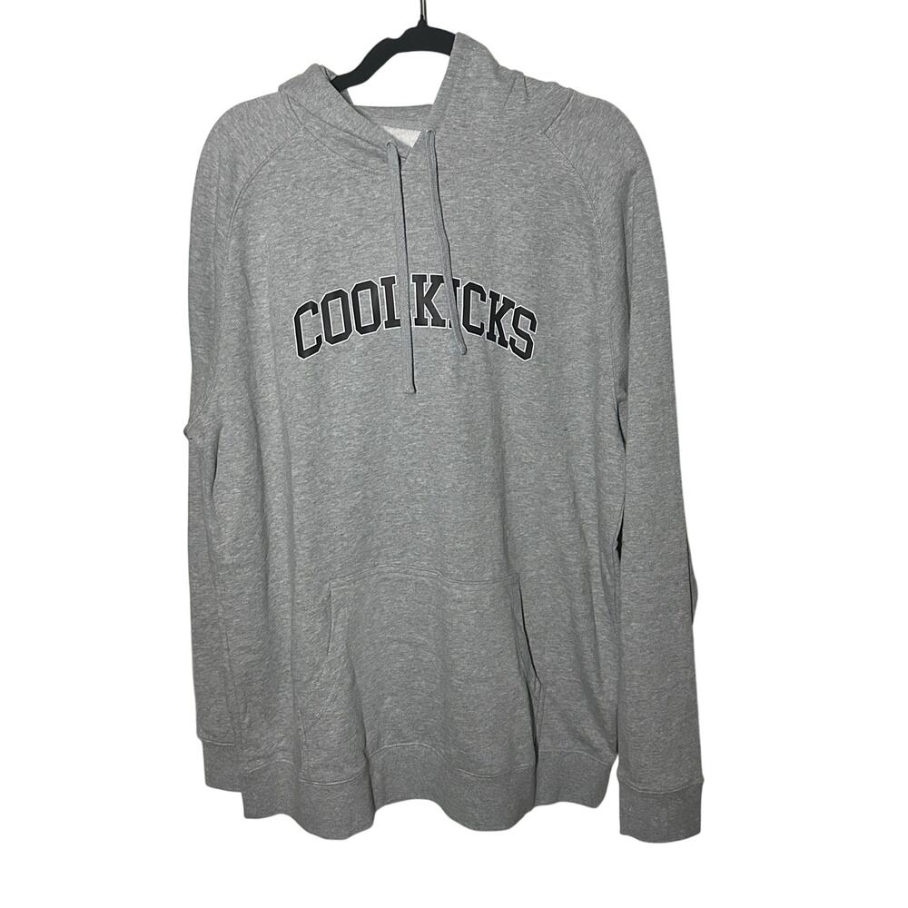 Coolkicks Men's Gray Spell Out Hoodie Sweatshirt Size 2XL Casual Hooded